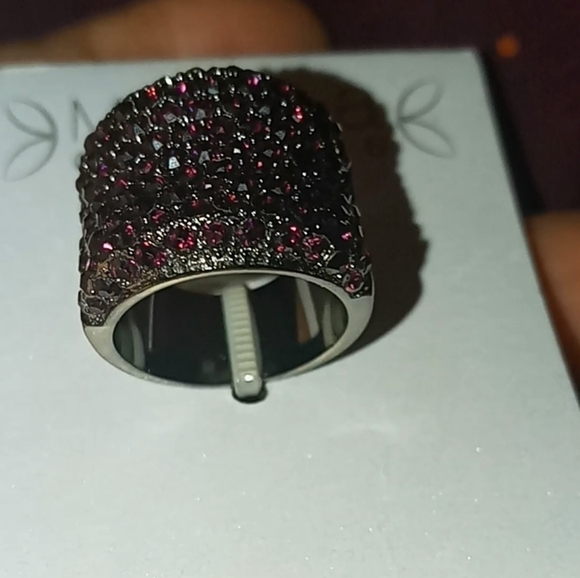 NWT Michela Currone studded purple and silver ring - Picture 2 of 9